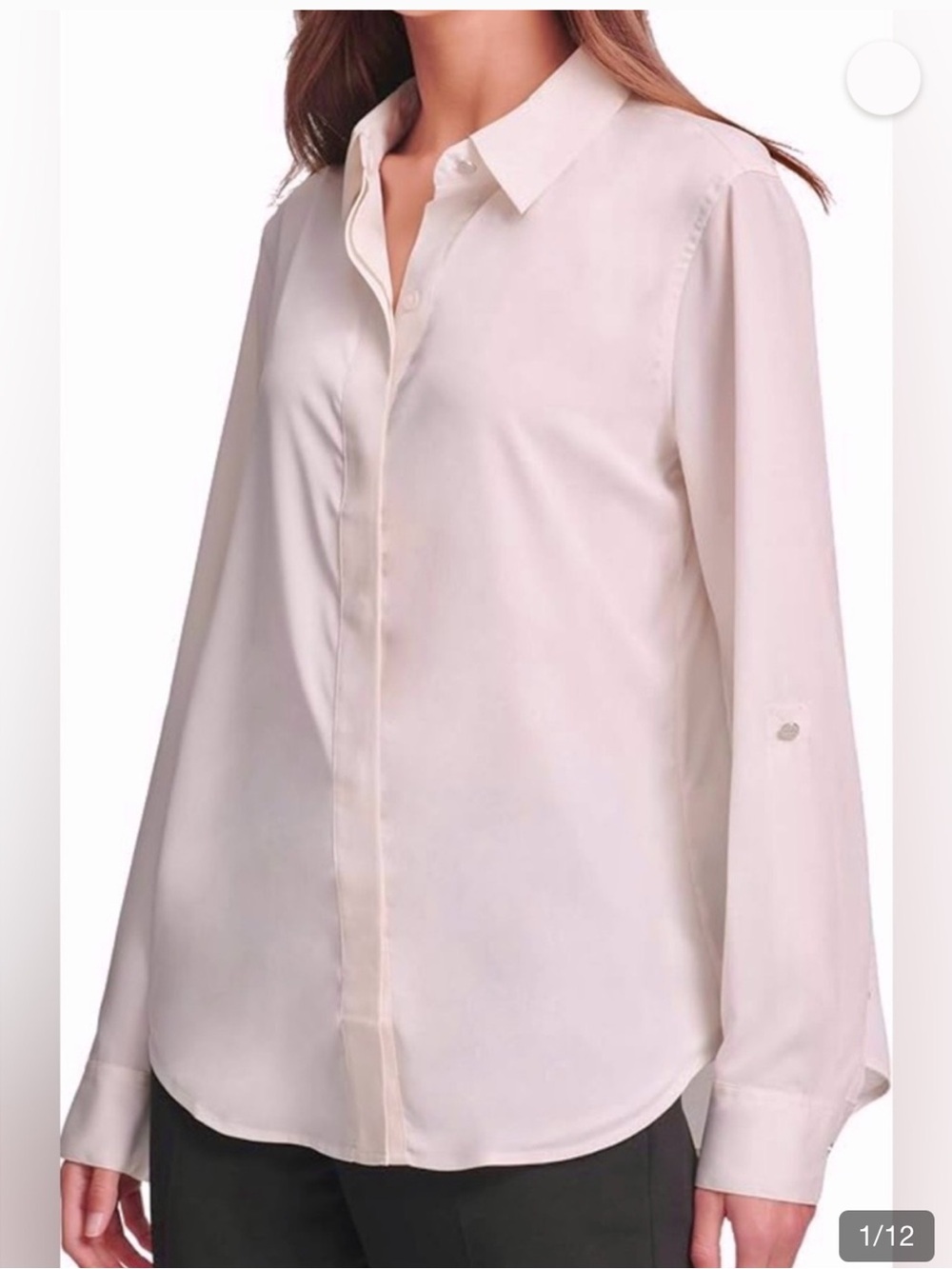 DKNY Soft Blush Button-Down Shirt